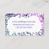 Botanical Elements、ビジネスエレガントカード 名刺 (裏面)