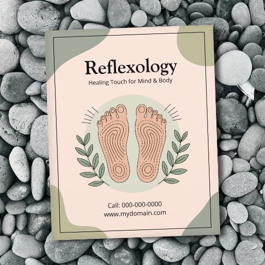 Botanical Elements & Footprint - Reflexology チラシ