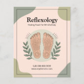 Botanical Elements & Footprint - Reflexology チラシ (正面)