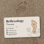 Botanical Elements & Footprint - Reflexology 名刺