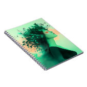 Botanical Emerald Woman Notebook ノートブック (右側)