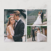 Botanical Eucalyptus結婚's Thank You 4-Photo 案内ポストカード (正面)