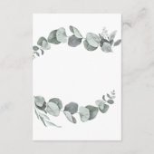  Botanical Eucalyptus | 結婚の詳細 エンクロージャーカード (裏面)