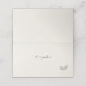 Botanical Evergreen Dinner Party  プレイスカード (外部開封)