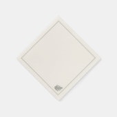 Botanical Evergreen Minimalist | Neutral Rustic  スタンダードカクテルナプキン (角)