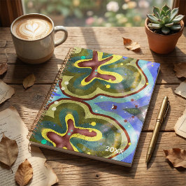  Botanical floral abstract illustration planner プランナー手帳