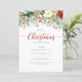 Botanical Floral Christmas Party 招待状 (スタンド正面)