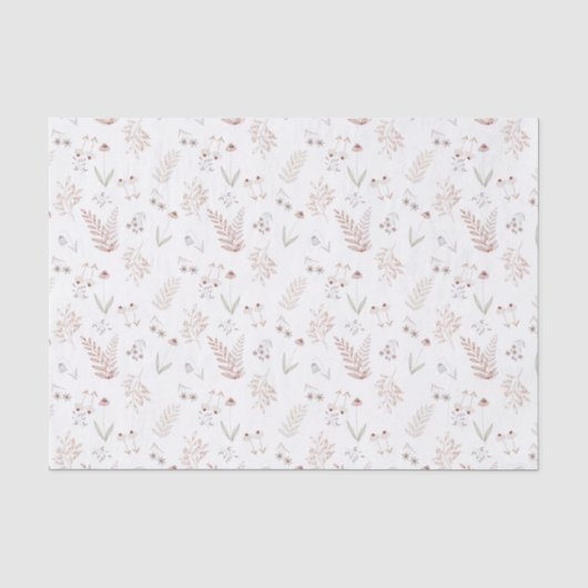 Botanical Floral Flower Pattern Tissue Paper 薄葉紙 (正面)