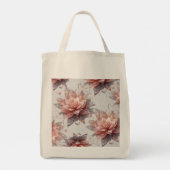 Botanical Floral Grocery Tote – Eco Friendly bag トートバッグ (裏面)