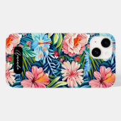 Botanical Floral Pattern Summer Flowers Case-Mate iPhoneケース (裏面 (横))