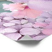 Botanical Floral Purple and Pink Wedding Welcome ポスター (角)