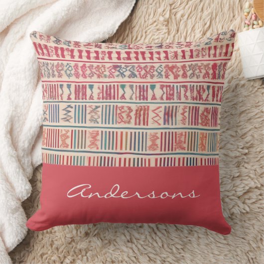 Botanical floral rustic boho pattern  クッション (ブランケット)