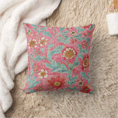 Botanical Floral Throw Pillow クッション (ブランケット)