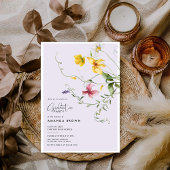 Botanical Floral Trendy Graduation Class of 2026 招待状