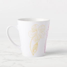 Botanical Floral Trio Latte Mug カフェラテマグ