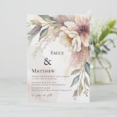 Botanical Floral Wedding Invitation 招待状 (スタンド正面)