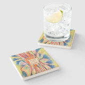 Botanical Flower Bloom – Customizable  ストーンコースター (横)