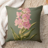 Botanical Flower Illustration Elegant Floral Desig クッション (ブランケット)