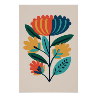 Botanical Flower Nr. 14 ポスター