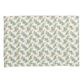 Botanical Foliage Green Leaves Patterned 枕カバー (正面右)