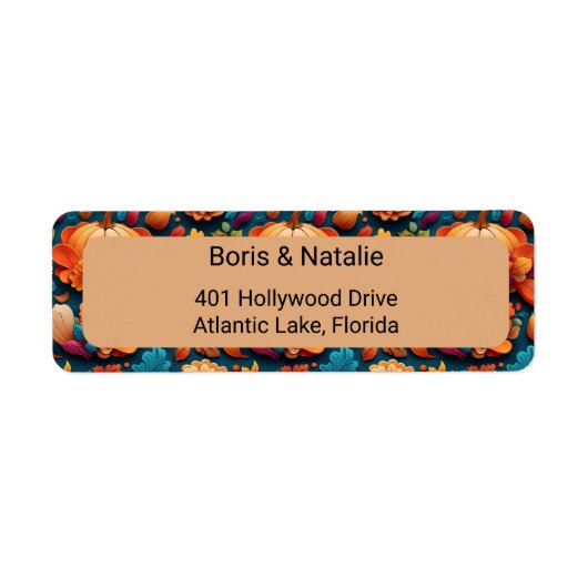 Botanical Foliage Label ラベル (正面)