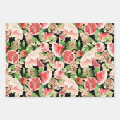 Botanical Fruit and Flowers ラッピングペーパーシート (正面)