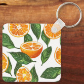 Botanical Fruit Orange Citrus Seamless キーホルダー (裏面)