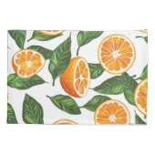 Botanical Fruit Orange Citrus Seamless Pattern 枕カバー (裏面)