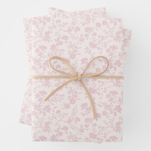 Botanical Garden Blush Pink - Neutral  ラッピングペーパーシート (インサイチュ)