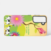 Botanical Garden of Calm Cat Galaxy Case Samsung Galaxyケース (裏面横)