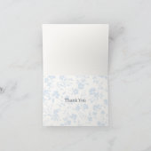 Botanical Garden Powder Blue - Neutral サンキューカード (内部)