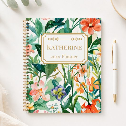 Botanical Garden Style Personalized プランナー手帳