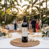 Botanical Garden Thank You Wedding  ワインラベル