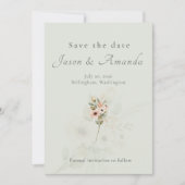 Botanical Garden Wedding Save the Date Invitation 招待状 (正面)