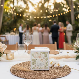 Botanical Garden Wedding Thank You Favor スクエアシール