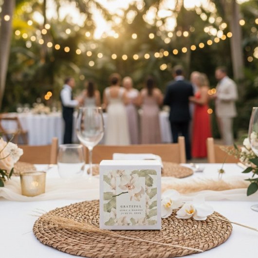 Botanical Garden Wedding Thank You Favor スクエアシール