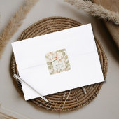 Botanical Garden Wedding Thank You Favor スクエアシール