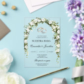 Botanical garden with ring Wedding Invitation アクリル招待状 (インサイチュ (ウェディング))