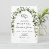 Botanical garden with ring Wedding Invitation 招待状 (スタンド正面)