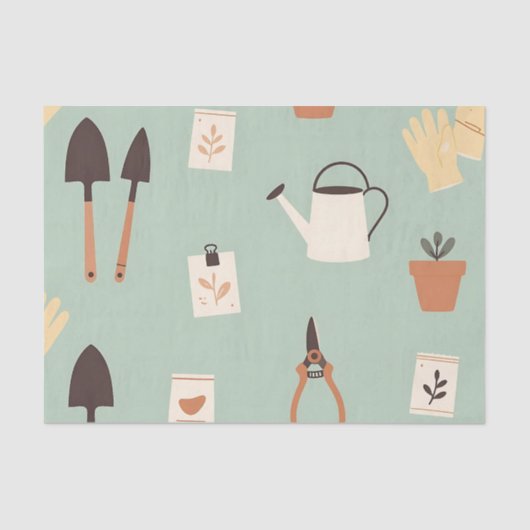 Botanical Gardening Accessories Pattern 薄葉紙 (正面)