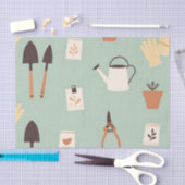 Botanical Gardening Accessories Pattern 薄葉紙 (クラフト)