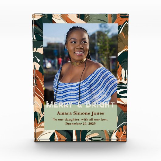 Botanical Gifts for African American Daughter フォトブロック (正面)