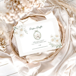 Botanical Gingham Silly Goose Diapper Raffle エンクロージャーカード