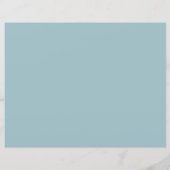 Botanical Gold Leaves Pattern Teal Background (裏面)