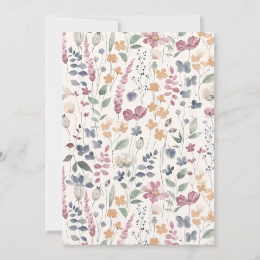 Botanical Grace Baptism 招待状 (裏面)