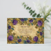 Botanical Grape Mardi Gras Masquerade サンキューカード (スタンド正面)