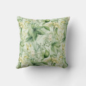 Botanical Green Foliage - New Home Gif クッション (裏面)