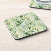Botanical Green Foliage - New Home Gif コースター (左側)