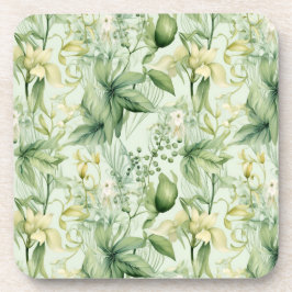 Botanical Green Foliage - New Home Gif コースター