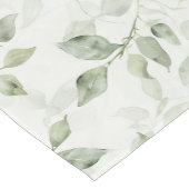 Botanical Green Leaf Pattern  ショートテーブルランナー (コーナー)